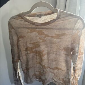 Z Supply Camo Long Sleeve Top